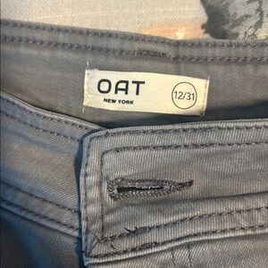 Oat New York Gray Wide Leg Jeans